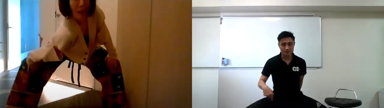 オンライン指導の様子