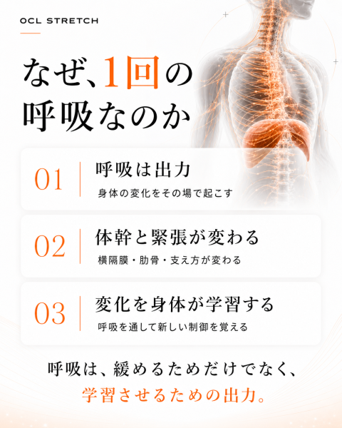 なぜ、1回の呼吸なのか｜呼吸は学習させるための出力